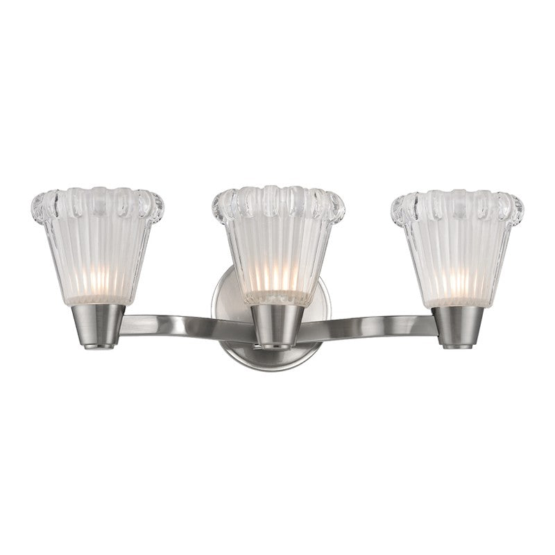 Hudson Valley - 3443-SN - Three Light Bath Bracket - Varick - Satin Nickel