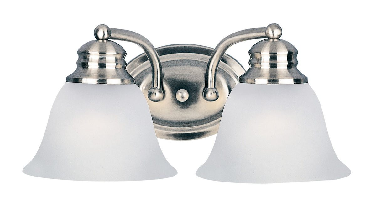 Maxim - 2687FTSN - Two Light Bath Vanity - Malaga - Satin Nickel