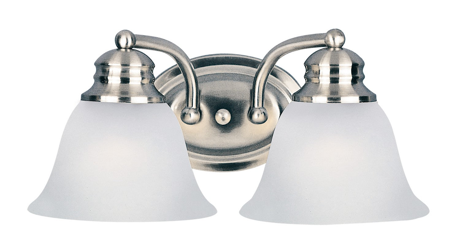 Maxim - 2687FTSN - Two Light Bath Vanity - Malaga - Satin Nickel