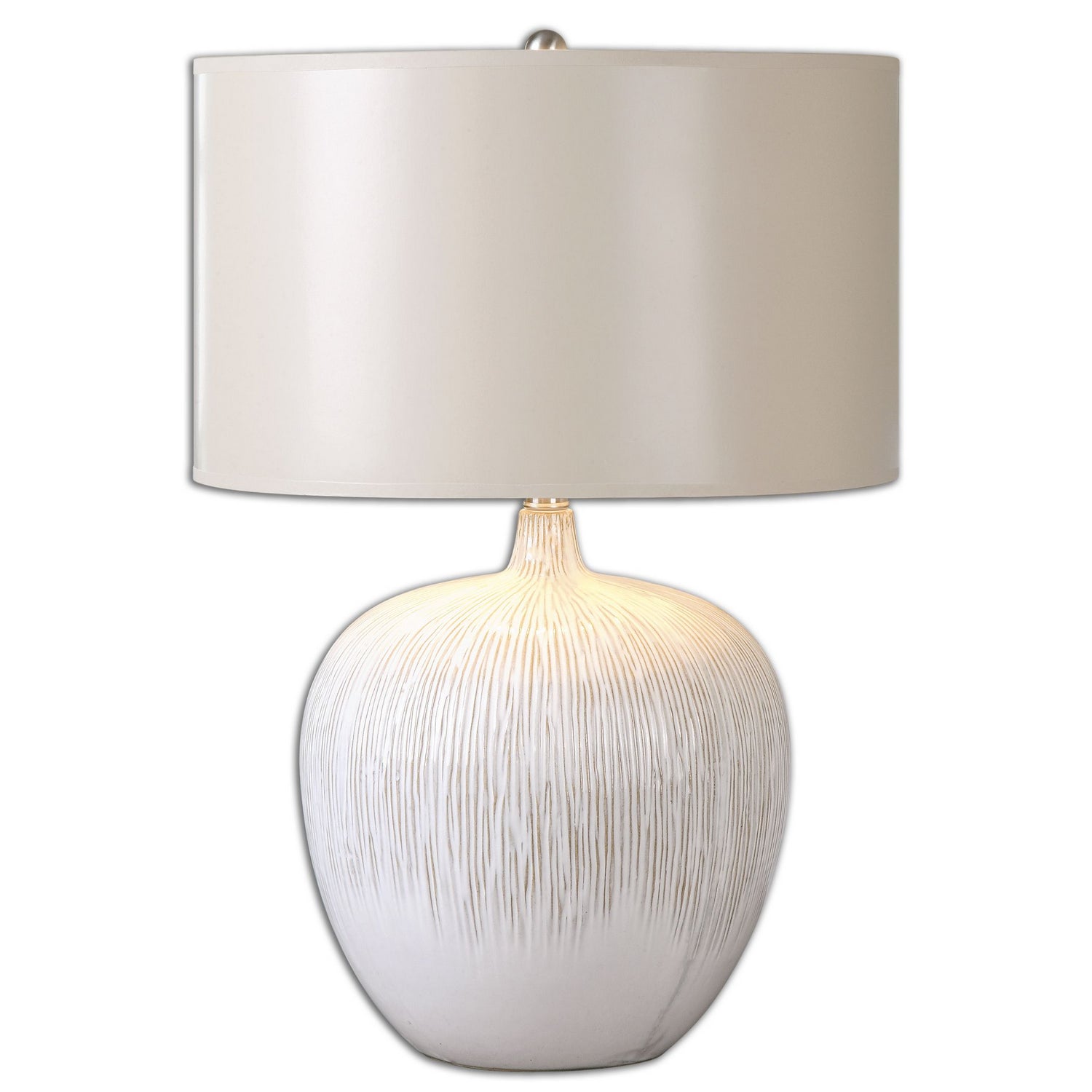 Uttermost - 26194-1 - One Light Table Lamp - Georgios - Ivory Glaze with Dark Tan Undertones