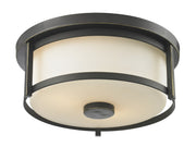 Z-Lite - 413F11 - Two Light Flush Mount - Savannah - Olde Bronze