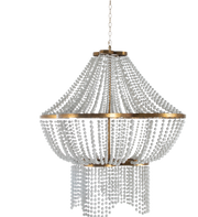 Annabelle Chandelier - Antique White Gilded Gold