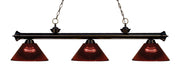 Z-Lite - 200-3BRZ-ARBG - Three Light Billiard - Riviera - Bronze