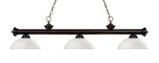 Z-Lite - 200-3BRZ-DMO14 - Three Light Billiard - Riviera - Bronze