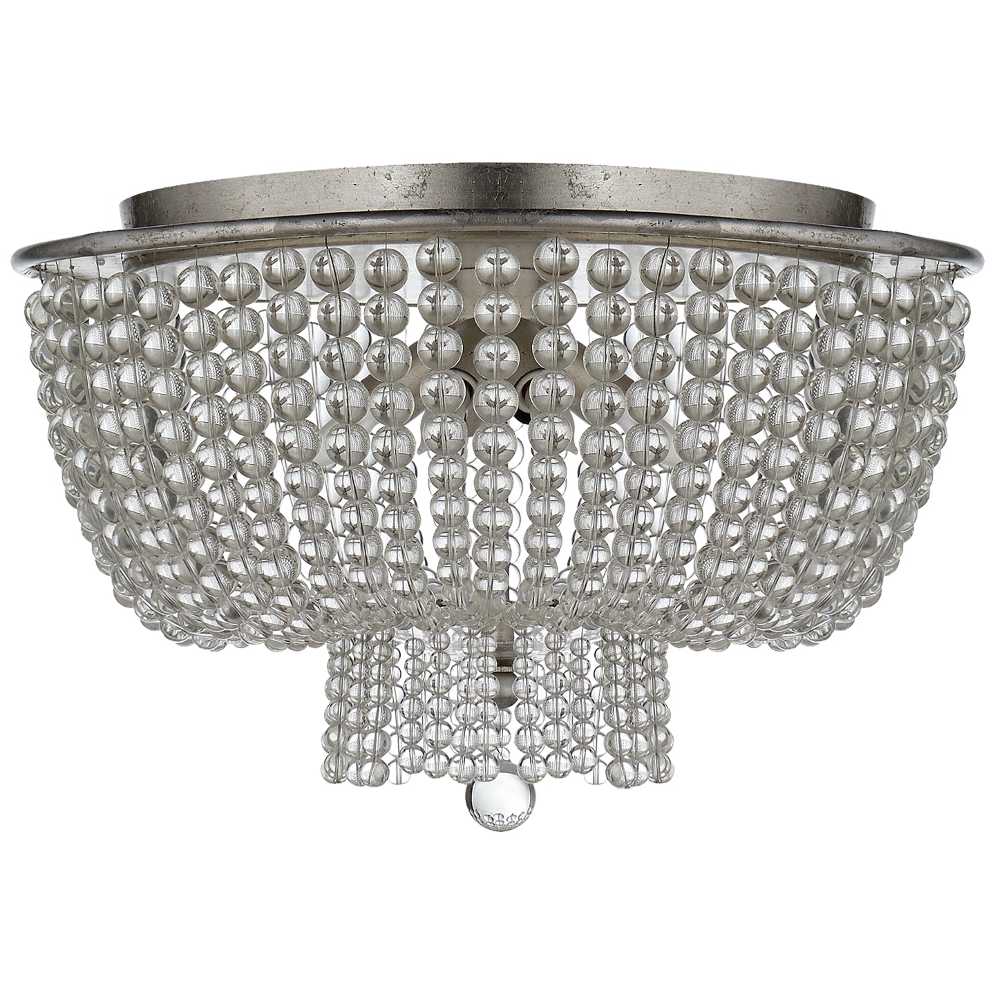 Visual Comfort Signature - ARN 4102BSL-CG - Four Light Flush Mount - Jacqueline - Burnished Silver Leaf