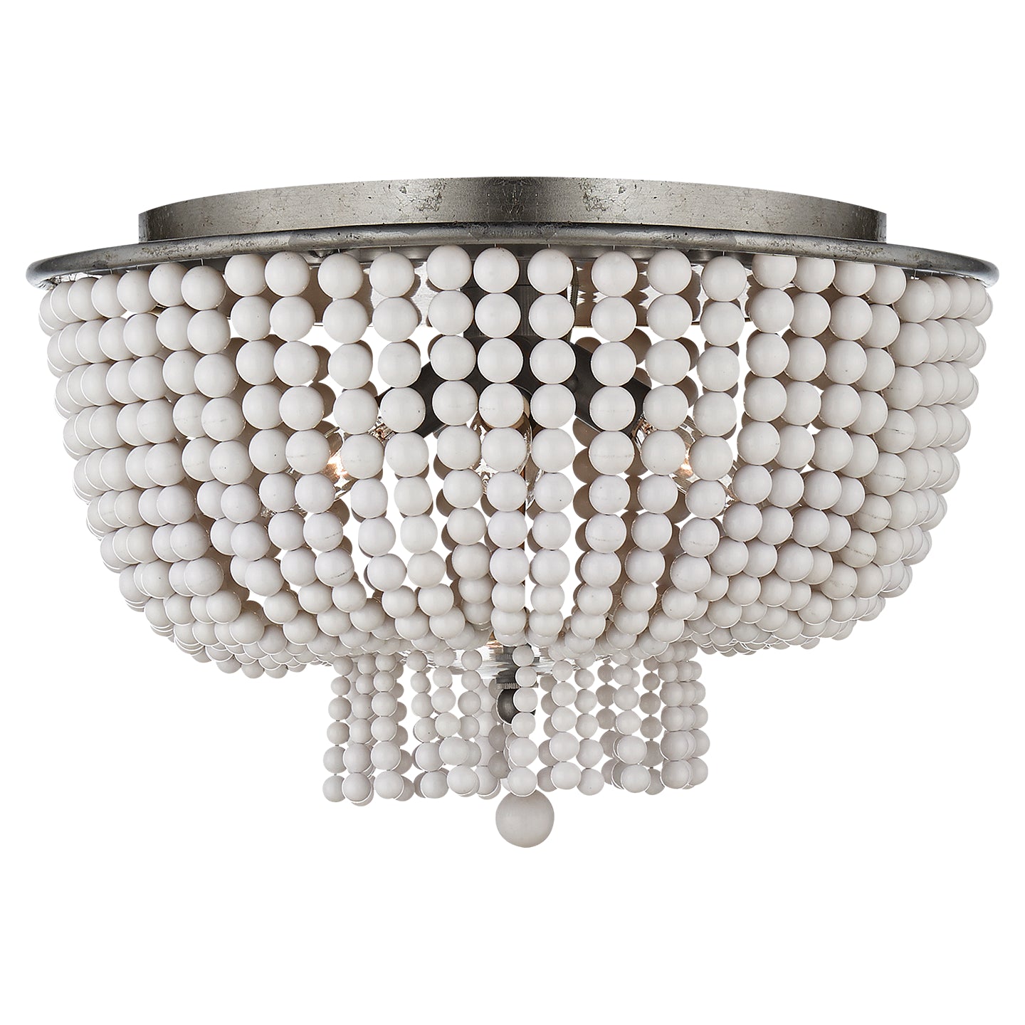 Visual Comfort Signature - ARN 4102BSL-WG - Four Light Flush Mount - Jacqueline - Burnished Silver Leaf