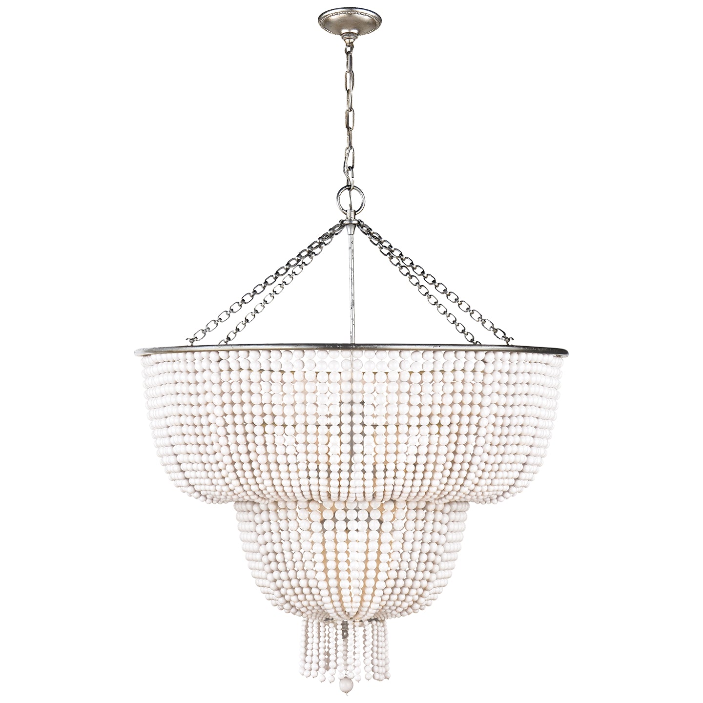 Visual Comfort Signature - ARN 5104BSL-WG - 12 Light Chandelier - Jacqueline - Burnished Silver Leaf