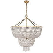 Visual Comfort Signature - ARN 5104HAB-CG - 12 Light Chandelier - Jacqueline - Hand-Rubbed Antique Brass