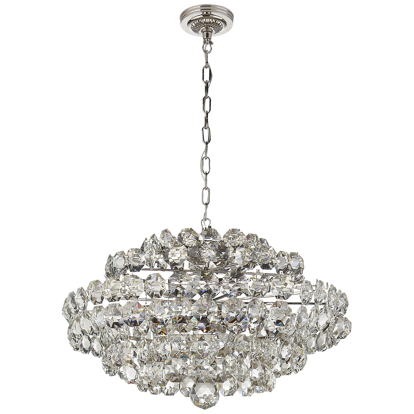 Visual Comfort Signature - ARN 5105PN-CG - 12 Light Chandelier - SANGER - Polished Nickel