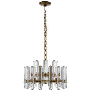 Visual Comfort Signature - ARN 5124HAB-CG - 12 Light Chandelier - bonnington - Hand-Rubbed Antique Brass