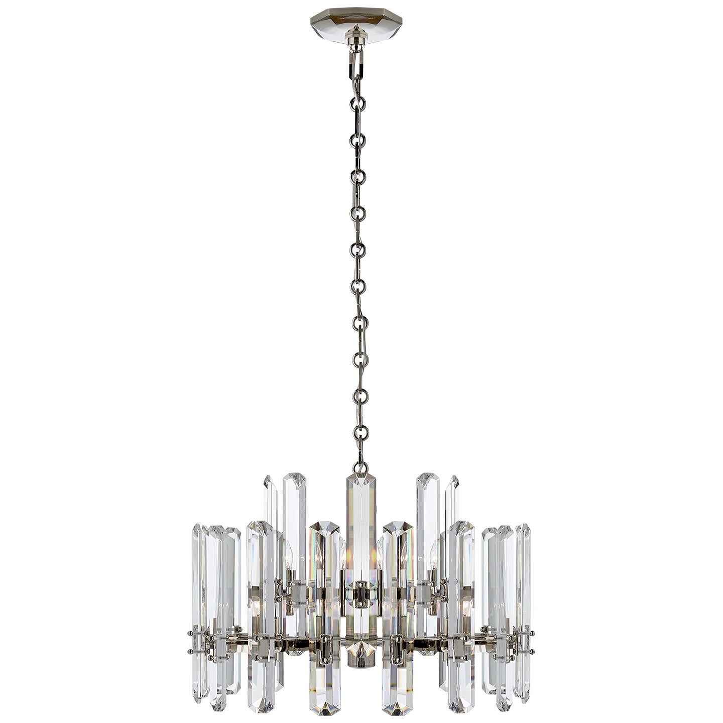 Visual Comfort Signature - ARN 5124PN-CG - 12 Light Chandelier - bonnington - Polished Nickel