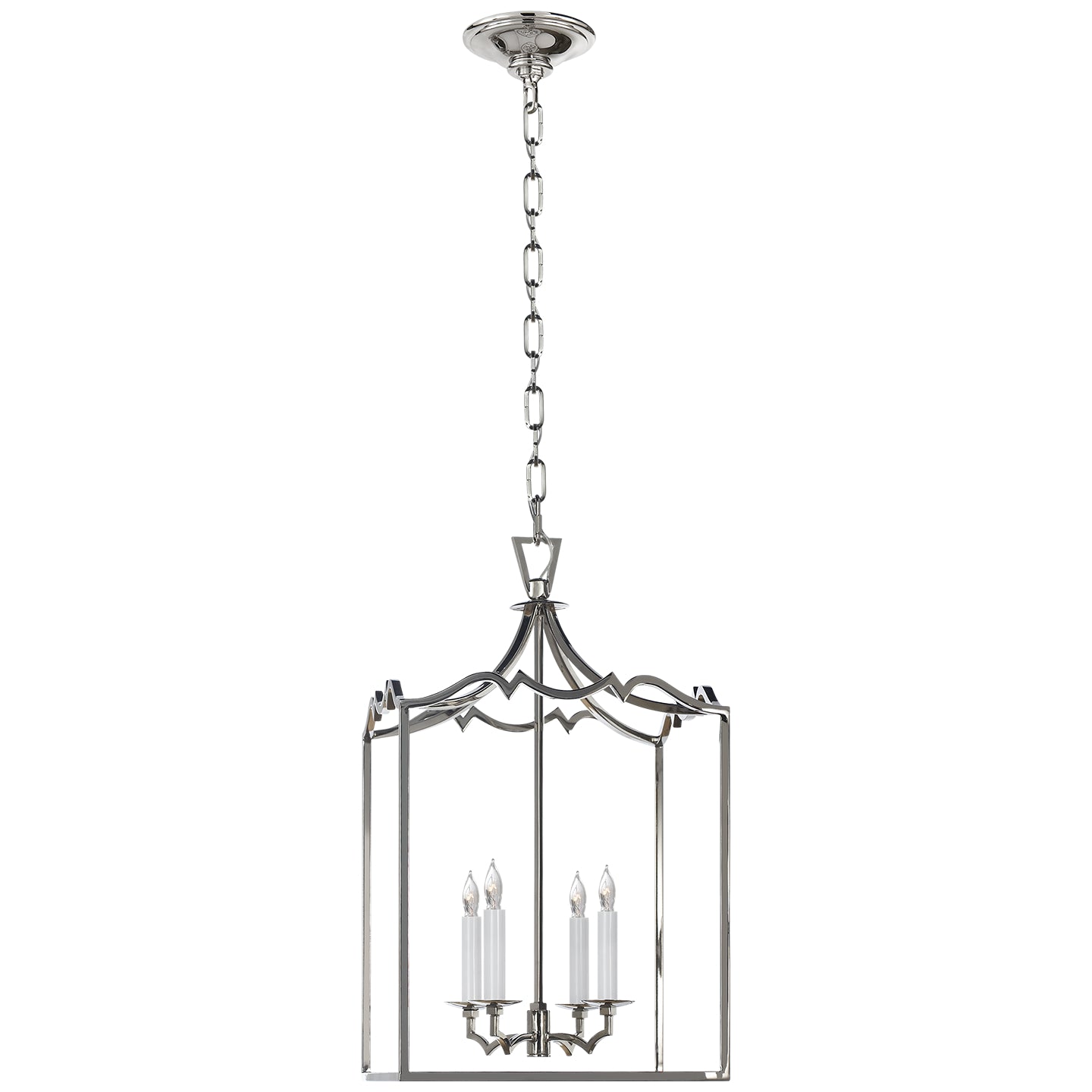 Visual Comfort Signature - CHC 2180PN - Four Light Lantern - Darlana Fancy - Polished Nickel