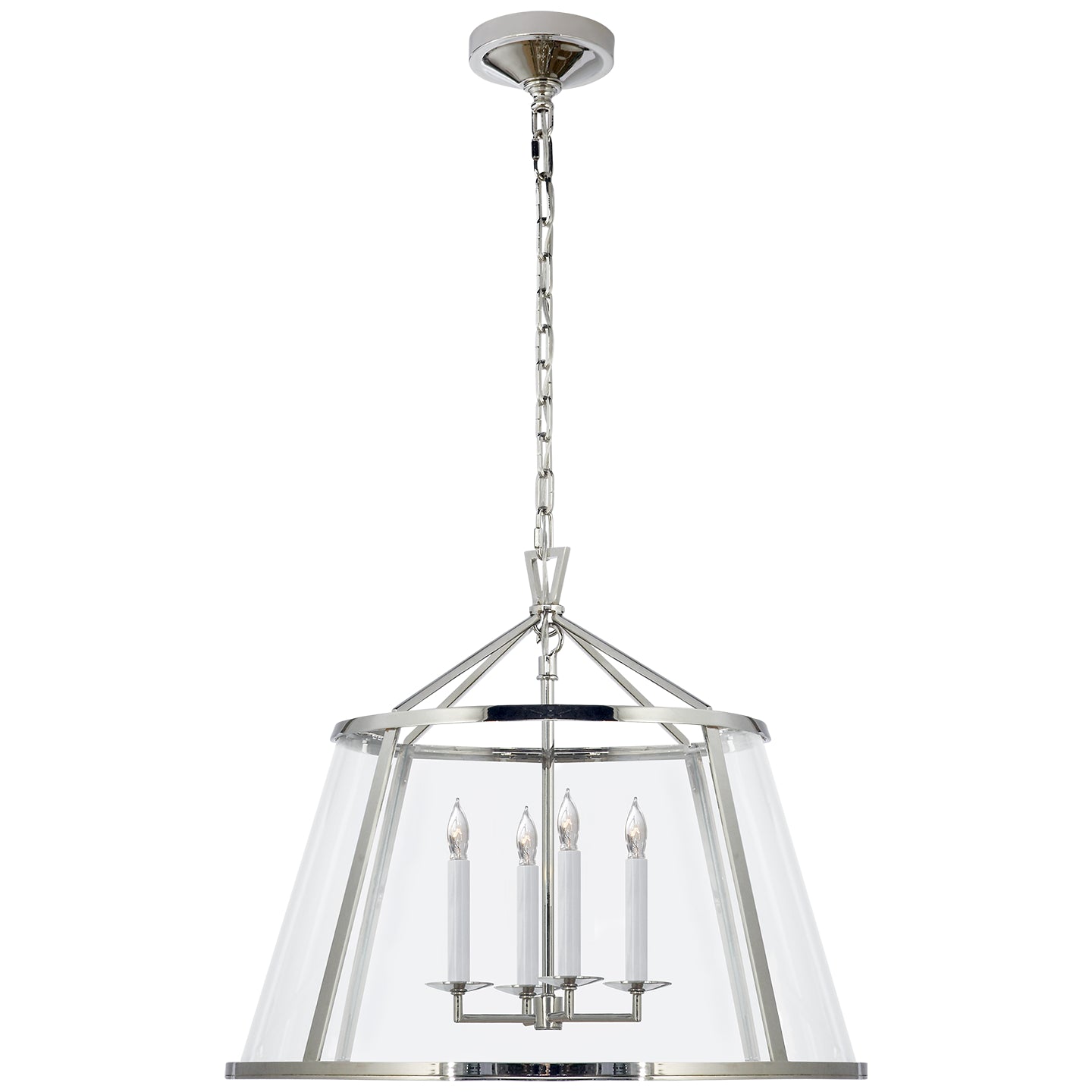 Visual Comfort Signature - CHC 2202PN-CG - Four Light Pendant - Darlana Pendant - Polished Nickel