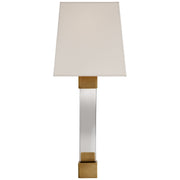 Visual Comfort Signature - CHD 2712AB/CG-S - One Light Wall Sconce - Edgar - Crystal with Brass