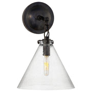 Visual Comfort Signature - TOB 2225BZ/G6-SG - One Light Wall Sconce - Katie Conical - Bronze