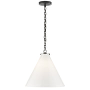 Visual Comfort Signature - TOB 5226BZ/G6-WG - One Light Pendant - Katie Conical - Bronze