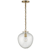 Visual Comfort Signature - TOB 5226HAB/G2-SG - One Light Pendant - Katie Acorn - Hand-Rubbed Antique Brass