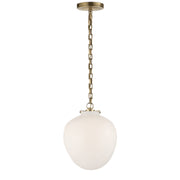 Visual Comfort Signature - TOB 5226HAB/G2-WG - One Light Pendant - Katie Acorn - Hand-Rubbed Antique Brass