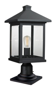 Z-Lite - 531PHBR-533PM-BK - One Light Outdoor Pier Mount - Portland - Black