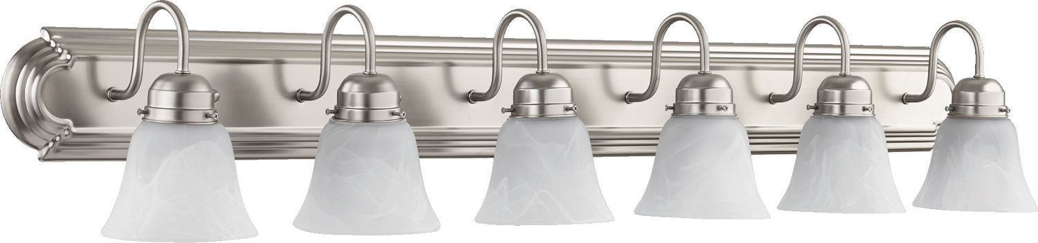 Quorum - 5094-6-165 - Six Light Vanity - Campbell - Satin Nickel
