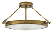 Hinkley - 3382HB - LED Semi-Flush Mount - Collier - Heritage Brass