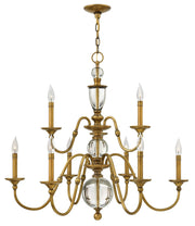Hinkley - 4958HB - LED Foyer Pendant - Eleanor - Heritage Brass
