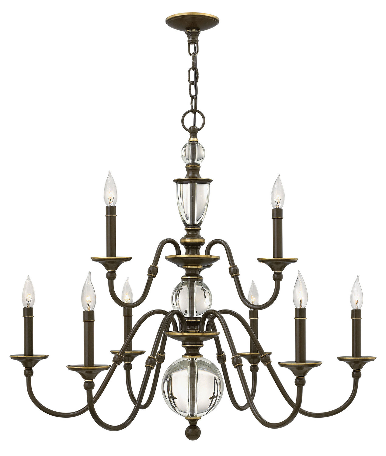 Hinkley - 4958LZ - LED Chandelier - Eleanor - Light Oiled Bronze