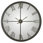 Uttermost - 06419 - Wall Clock - Amelie - Rustic Bronze w/Silver Highlights