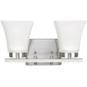 Generation Lighting - 4411602-962 - Two Light Wall / Bath - Bayfield - Brushed Nickel