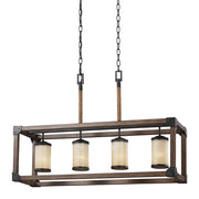 Generation Lighting - 6613304-846 - Four Light Island Pendant - Dunning - Stardust
