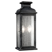 Visual Comfort Studio - OL11101DWZ - Two Light Lantern - Pediment - Dark Weathered Zinc