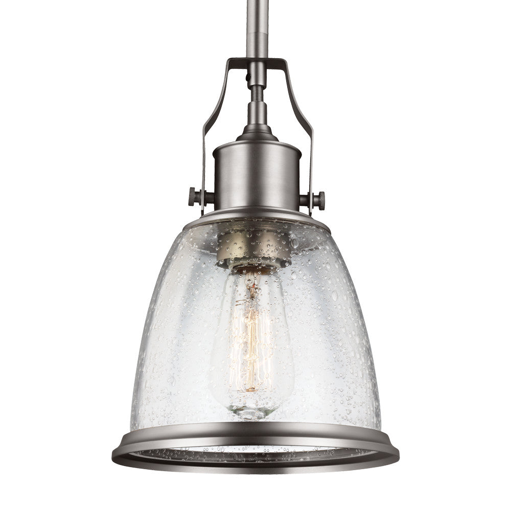 Generation Lighting - P1354SN - One Light Pendant - Hobson - Satin Nickel