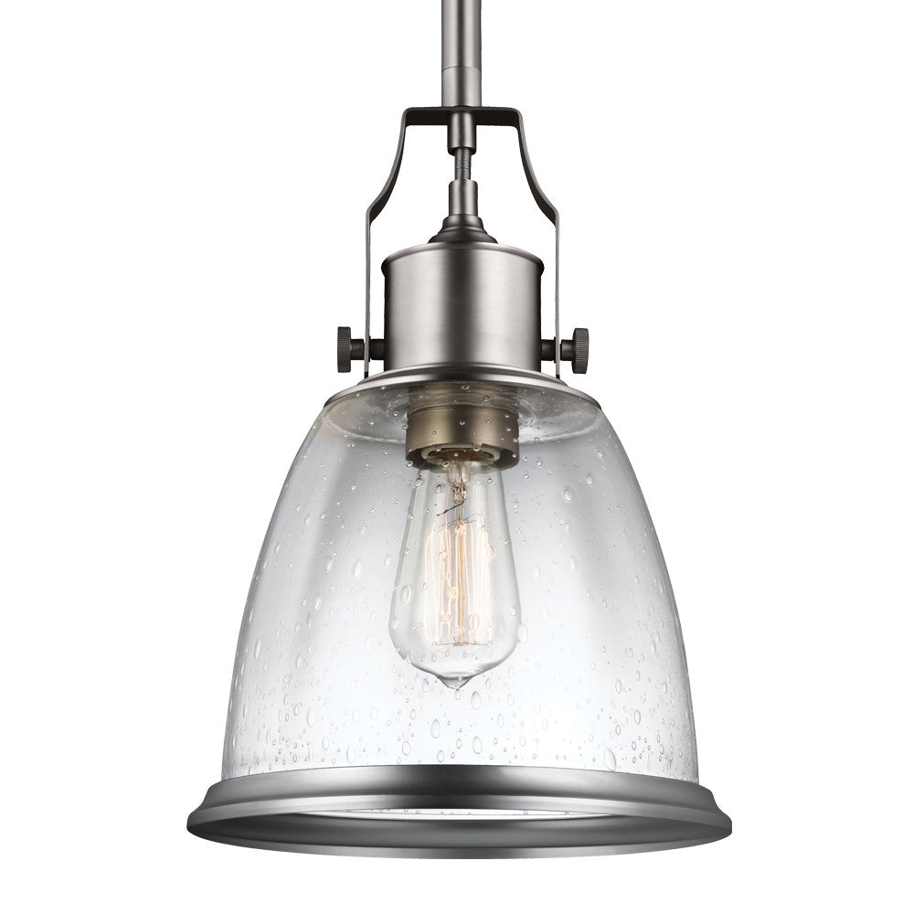 Generation Lighting - P1355SN - One Light Pendant - Hobson - Satin Nickel