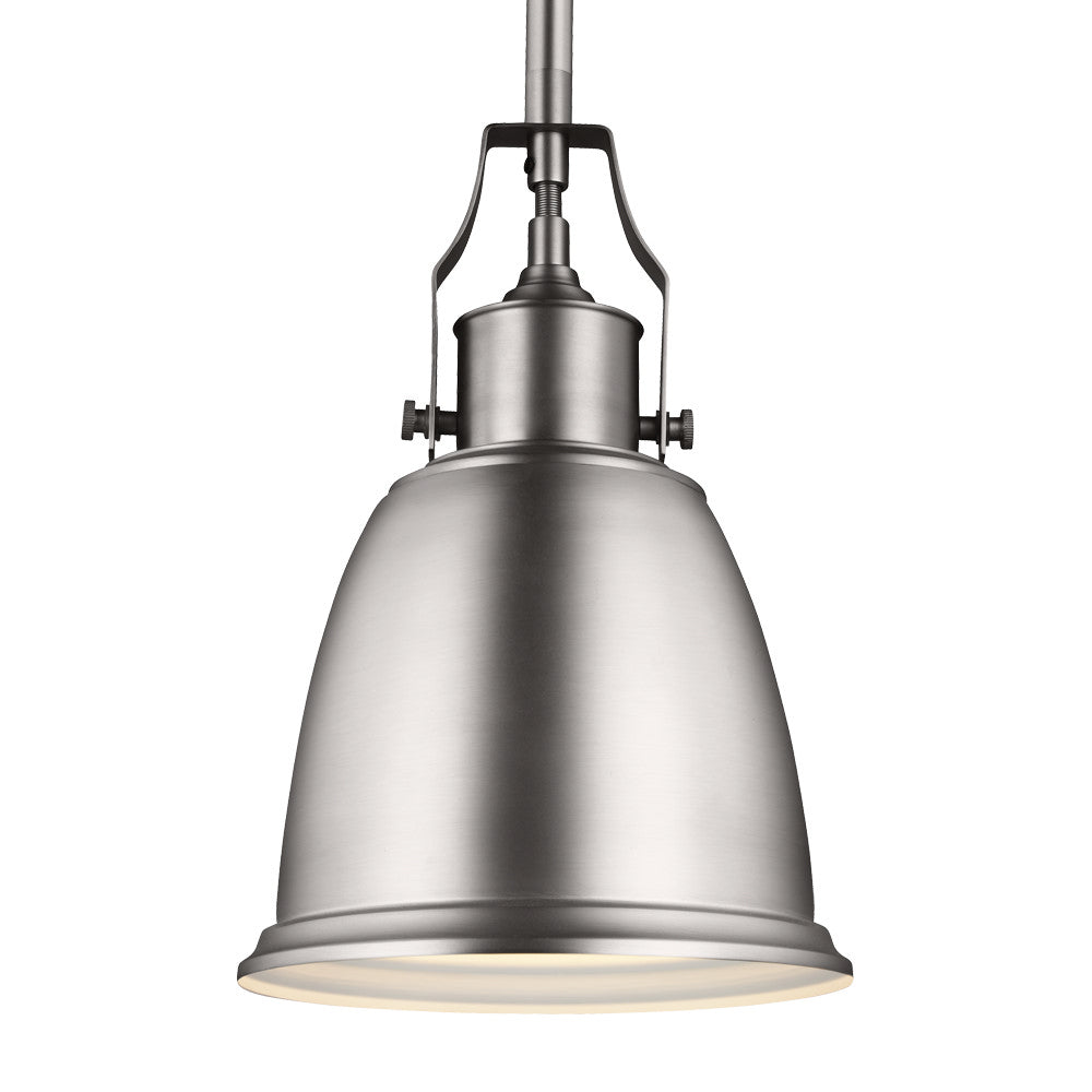 Generation Lighting - P1357SN - One Light Pendant - Hobson - Satin Nickel