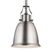 Generation Lighting - P1357SN - One Light Pendant - Hobson - Satin Nickel