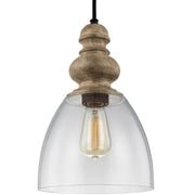 Generation Lighting - P1395DFW/DWZ - One Light Pendant - Matrimonio - Driftwood / Dark Weathered Zinc