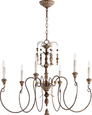 Quorum - 6006-6-39 - Six Light Chandelier - Salento - Vintage Copper