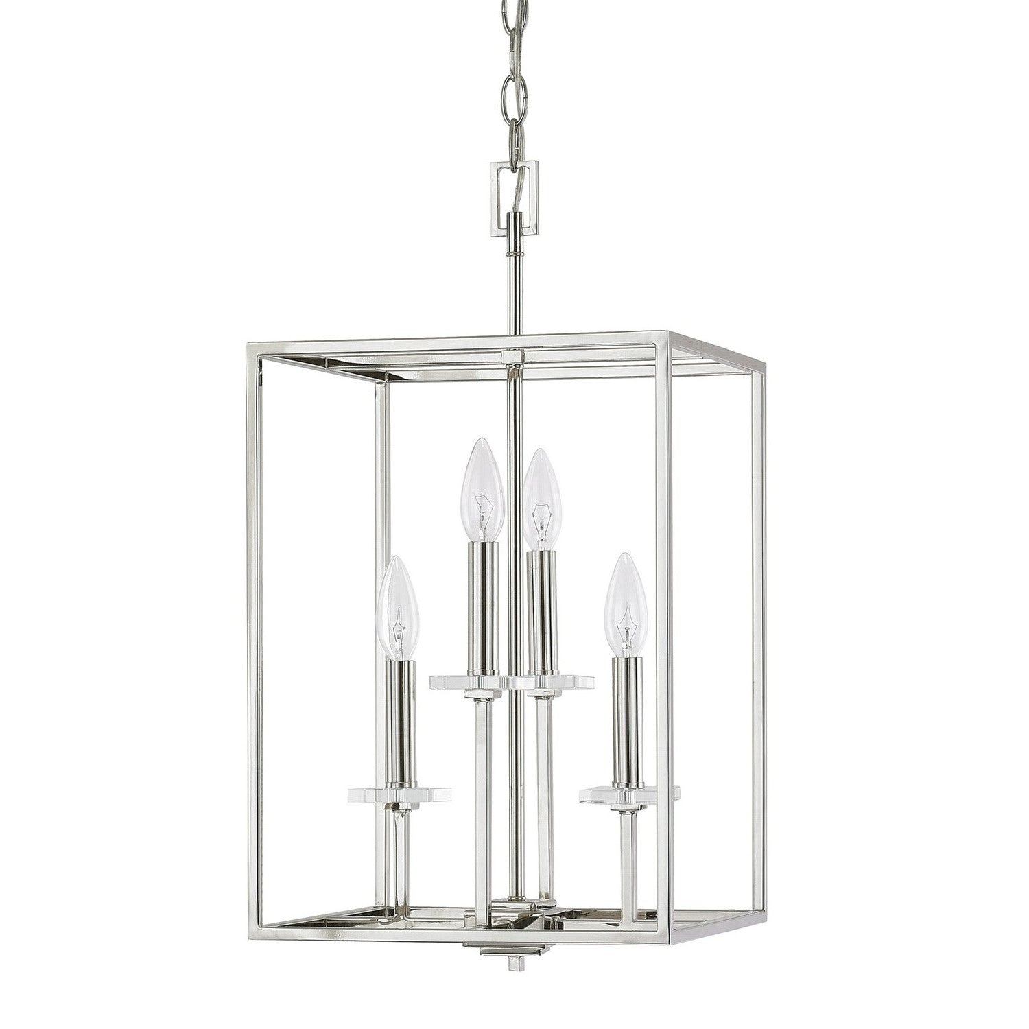 Capital Lighting - 7001PN - Four Light Foyer Pendant - Morgan - Polished Nickel