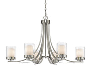 Z-Lite - 426-6-BN - Six Light Chandelier - Willow - Brushed Nickel
