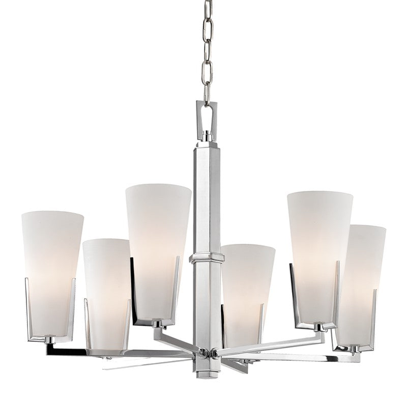 Hudson Valley - 1806-PC - Six Light Chandelier - Upton - Polished Chrome