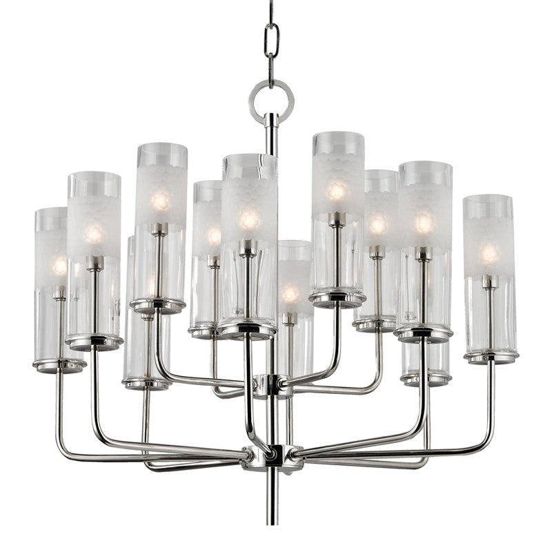 Hudson Valley - 3925-PN - 12 Light Chandelier - Wentworth - Polished Nickel