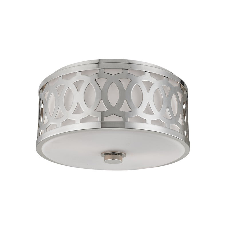 Hudson Valley - 4314-PN - Two Light Flush Mount - Genesee - Polished Nickel