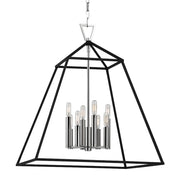 Hudson Valley - 4924-PN - Eight Light Pendant - Webster - Polished Nickel
