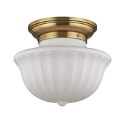 Hudson Valley - 5015F-AGB - Two Light Flush Mount - Dutchess - Aged Brass