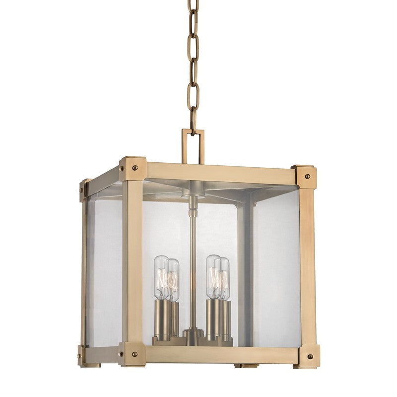 Hudson Valley - 8612-AGB - Four Light Pendant - Forsyth - Aged Brass