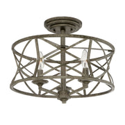 Millennium - 2173-AS - Three Light Semi-Flush Mount - Lakewood - Antique Silver