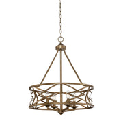 Millennium - 2174-VG - Four Light Chandelier - Lakewood - Vintage Gold