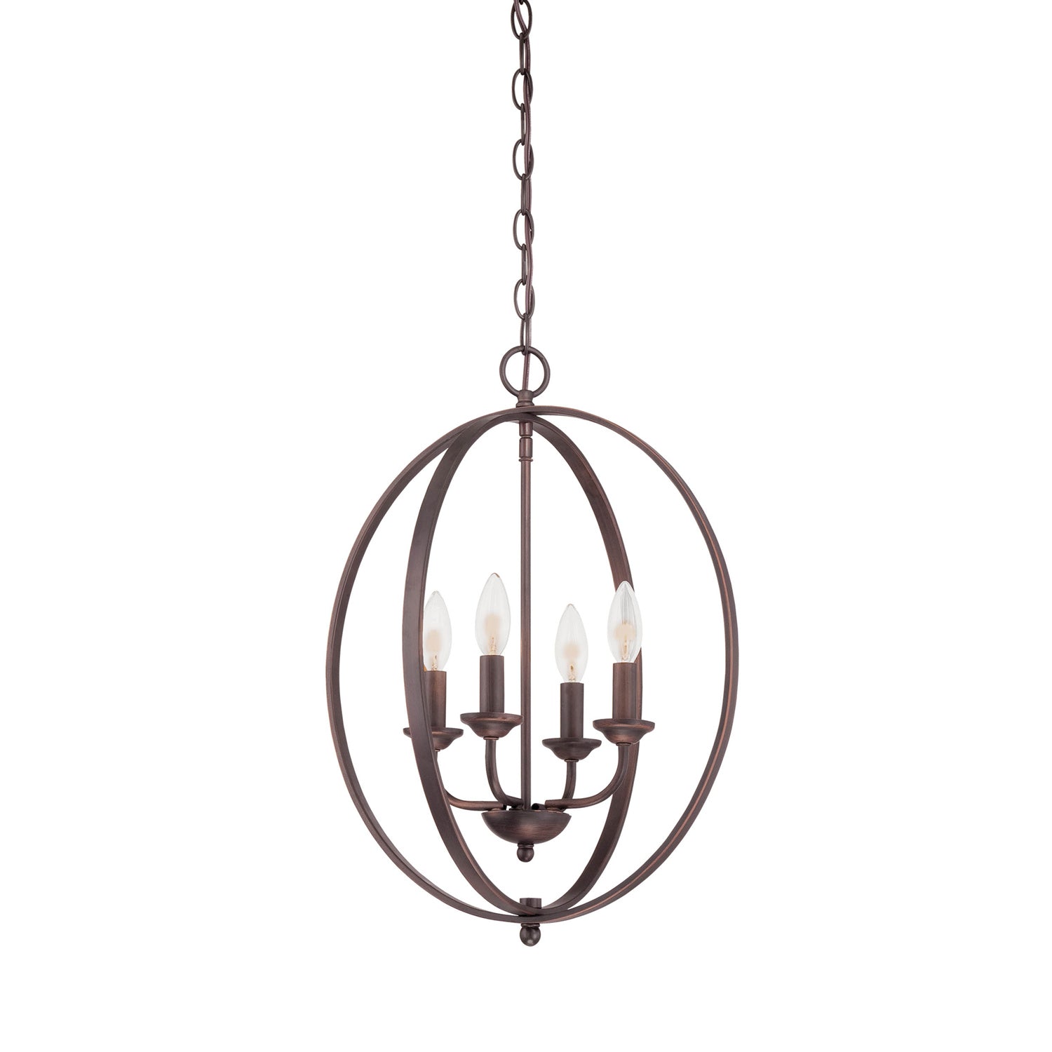 Millennium - 3034-RBZ - Four Light Pendant - Rubbed Bronze
