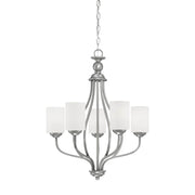 Millennium - 3055-BPW - Five Light Chandelier - Lansing - Brushed Pewter