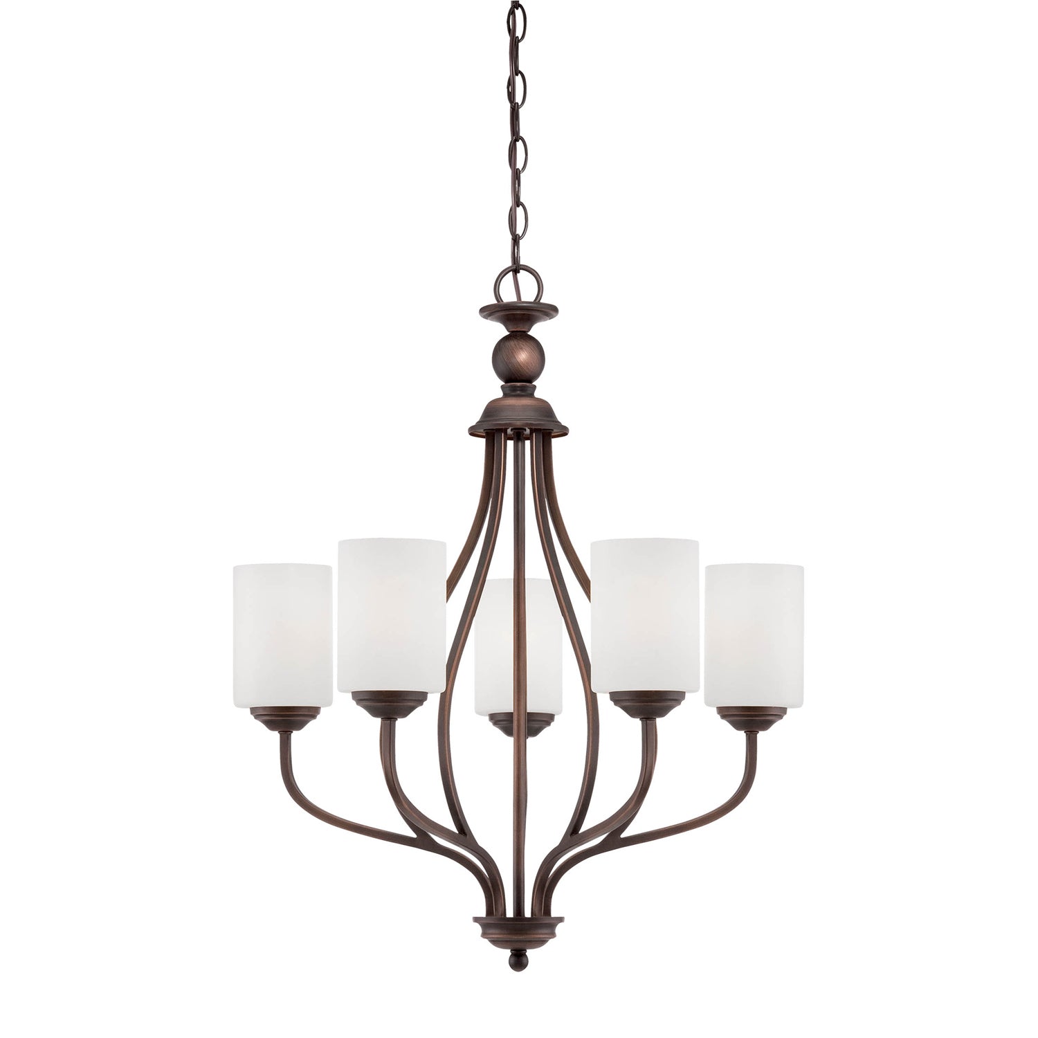 Millennium - 3055-RBZ - Five Light Chandelier - Lansing - Rubbed Bronze